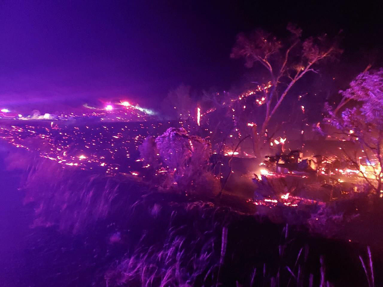 Fire at night